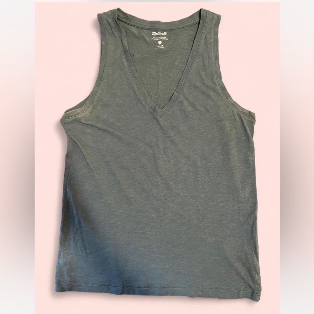 Madewell Women's Green Tank Top